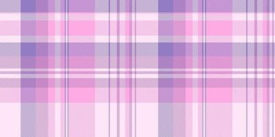 sechziger Jahre nahtlos Stoff überprüfen, Halbton Textur Textil- Muster. Innere Hintergrund Plaid Tartan im Licht und Rosa Farben. vektor