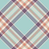 Tartan Muster von nahtlos Plaid Textil- mit ein Textur Hintergrund Stoff überprüfen. vektor