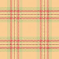 geometrisch Textur nahtlos , Linderung Stoff Muster Plaid. oben prüfen Hintergrund Textil- Tartan im Orange und rot Farben. vektor