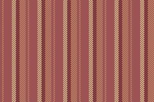 viele nahtlos Stoff Textil, verträumt Hintergrund Vertikale. leer Linien Textur Streifen Muster im rot und Orange Farben. vektor