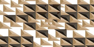 Dreieck Muster geometrisch drei dimensional gestalten zum Hintergrund Design. vektor
