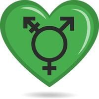Transgender Israel Stolz Flagge im Herz gestalten Illustration vektor