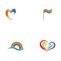 Vektor-Illustration der LGBT-Logo-Symbol-Vorlage - Vektor