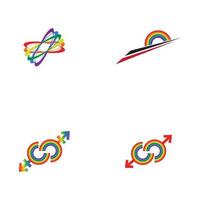 Vektor-Illustration der LGBT-Logo-Symbol-Vorlage - Vektor