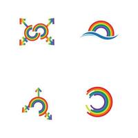 Vektor-Illustration der LGBT-Logo-Symbol-Vorlage - Vektor