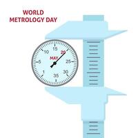 värld metrologi dag logotyp ikon design vektor