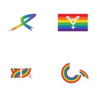 Vektor-Illustration der LGBT-Logo-Symbol-Vorlage - Vektor