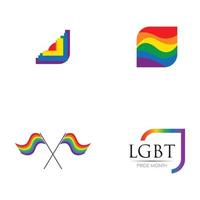 Vektor-Illustration der LGBT-Logo-Symbol-Vorlage - Vektor