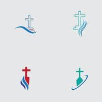 kristna kyrkogården ikon vektor illustration formgivningsmall