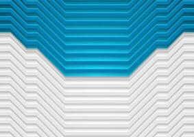 vit och blå teknologi papper Ränder abstrakt bakgrund vektor