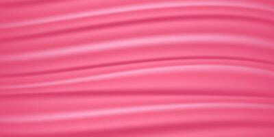 lyxig bakgrund av rosa silke tyg med draperi. tyg med en silke textur. 3d illustration vektor