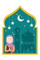 Ramadan kareem eben Illustration Design vektor