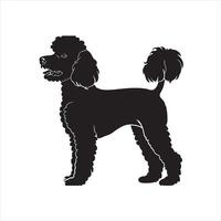 eben Illustration von Hund Silhouette vektor