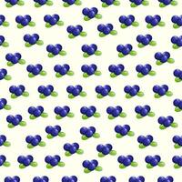 Blaubeeren Muster. Sommer- Beeren drucken, Hintergrund vektor