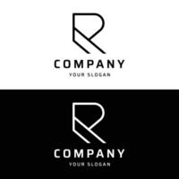 Initiale r Brief Logo Design mit Geometrie und Monogramm. minimalistisch, modern und elegant Logo. isoliert Hintergrund. vektor