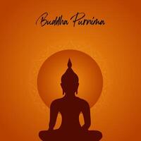 Buddha Purnima, Buddha jayanti, glücklich vesak Tag Sozial Medien Poster vektor