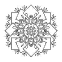 mandala eller zentangle mönster vektor