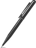 silhuett penna personlig brevpapper svart Färg endast vektor