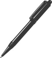Silhouette Stift persönlich Schreibwaren schwarz Farbe nur vektor
