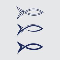 Fisch und Angeln Logo Wasser- Design Tier Illustration vektor