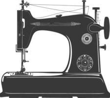 Silhouette Nähen Maschine schwarz Farbe nur vektor