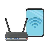 Illustration von W-lan Router vektor