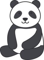 süße Panda-Illustration vektor