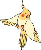 söt cockatiel illustration vektor