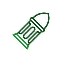 kula ikon duofärg grön militär illustration. vektor