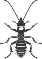 Silhouette Termite Tier voll Körper schwarz Farbe nur vektor
