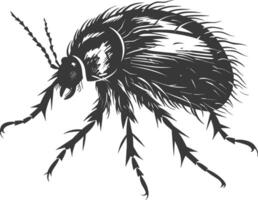silhuett löss djur- svart Färg endast vektor