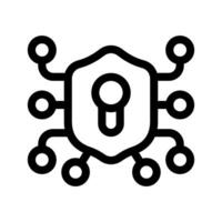 Cyber Sicherheit Symbol Symbol Design Illustration vektor