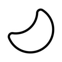 Mond Symbol Symbol Design Illustration vektor