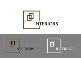 Interieur-Logo oder Icon-Design-Vektor-Bild-Vorlage vektor