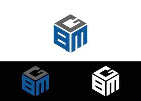 Anfangsbuchstabe bgm Logo oder Symbol Design Vektor Bildvorlage