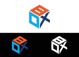 Box-Logo oder Icon-Design-Vektor-Bild-Vorlage vektor