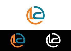 första bokstaven lc logotyp eller ikon design vektor bildmall