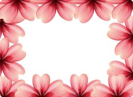 rosa blomma ramkoncept vektor