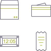 Box und Brieftasche Symbol vektor