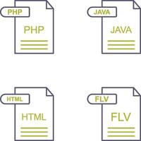 php und Java Symbol vektor