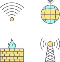 Signal auf Benutzer und global Signale Symbol vektor