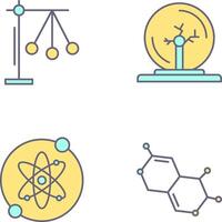 pendel och plasma boll ikon vektor