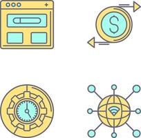 Browser und Geld Symbol vektor
