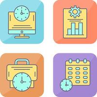 Produktivität und online Zeit Symbol vektor
