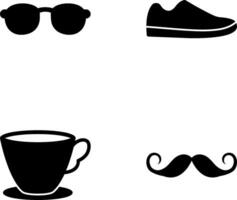 Sonnenbrille und Schuh Symbol vektor