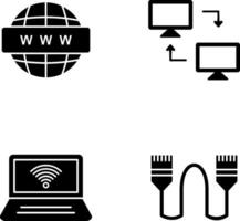 Teilen Systeme und Welt breit Symbol vektor