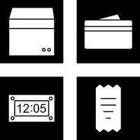 Box und Brieftasche Symbol vektor