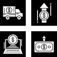 Lieferung LKW und profitieren Symbol vektor