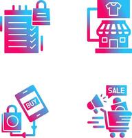 Einkaufen und Geschäft Symbol vektor