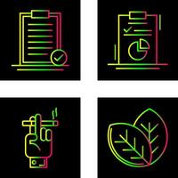 ausgewählt und Diagramm Symbol vektor